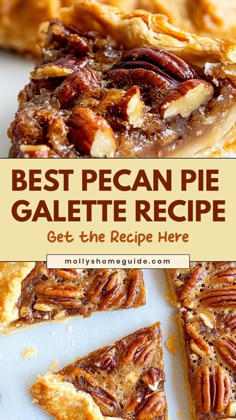 Indulge in the irresistible combination of a flaky, buttery crust and rich, gooey pecan pie filling with this delectable pecan pie galette recipe. Perfect for any occasion, this rustic dessert is sure to impress your guests while being surprisingly easy to make. Elevate your baking game and treat yourself to a slice of homemade goodness with every bite. Experience the warm flavors of fall with a twist on the classic pecan pie that will have everyone coming back for more. Pecan Pie Galette, Gooey Pecan Pie, Healthy Pecan Pie, Rustic Pie, Pecan Pie Recipes, Best Pecan Pie Recipe, Classic Pecan Pie, Homemade Pecan Pie, Best Pecan Pie