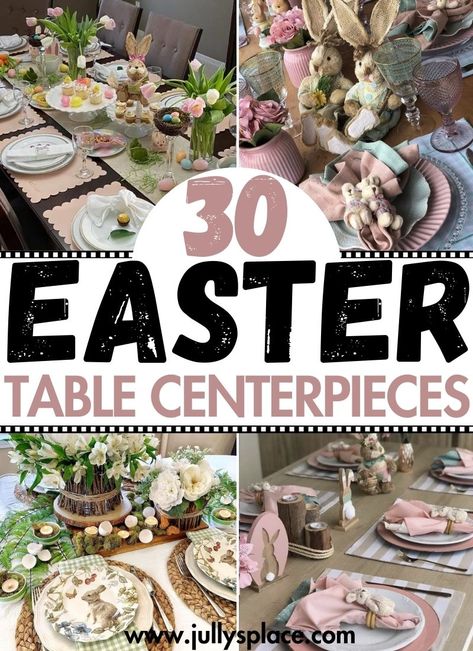 Easter table centerpieces Easter Flower Centerpieces, Spring And Easter Decorating Ideas, Easter Table Decorations Centerpieces, Easter Luncheon, Spring Flower Arrangements Centerpieces, Spring Table Centerpieces, Spring Front Porch Decor, Easter Centerpieces Diy, Easter Table Centerpieces