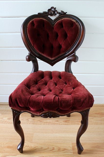 What creative way could I update this?? http://www.ainsleyandarrow.com/ Victorian Furniture Antique, Goth Home, Goth Home Decor, Victorian Furniture, Red Chair, Antique Chairs, Gothic Decor, Gothic House, Dream House Decor