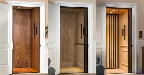 Best Home Elevators of 2024 (With Costs) | Retirement Living Residential Elevator Interior Design, Elevators In Homes, Home Elevator Interior Design, Home Elevator Interior, Elevator Interior Design, House Elevator, Residential Elevators, Home Elevators, Home Elevator