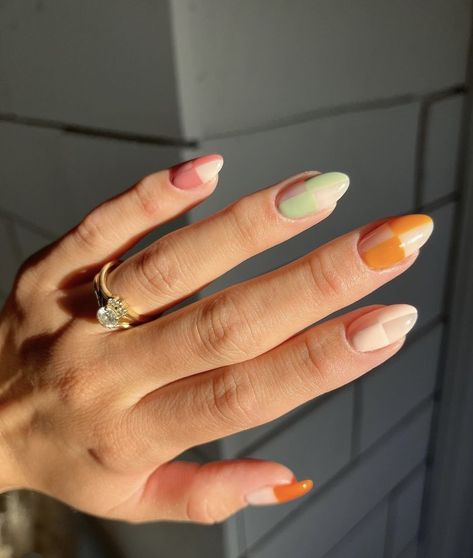 Nail Inspo Checkered, Nail Inspo For Fall, Checkered Nail Art, Checkered Nails, 2023 Nail, Junk Nails, Gel Manicures, Natural Nail Care, Heart Nails