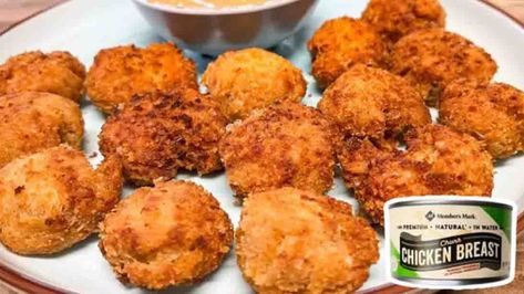 Make Chicken Nuggets With Canned Chicken Chicken Nuggets With Canned Chicken, Chicken Nuggets Sauce, Make Chicken Nuggets, Using Canned Chicken, Catherine's Plates, Cornbread Muffins Recipe, Bacon Chili, Chicken Fettuccine Alfredo, Homemade Chicken Nuggets