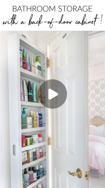 Small Bathroom Storage Next To Toilet, Storage By Door, Bathroom Interior Design Cabinets, Bathroom Storage Ideas For Small Spaces Cabinets Built Ins, Laundry Room Door Organizer, No Bathroom Closet Solutions, Small Space Cabinet Storage, What To Store In Bathroom Cabinets, Back Of Door Bathroom Storage