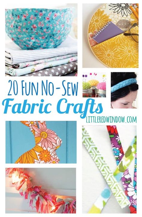 No Sew Fabric Crafts, Fabric Crafts Diy, Diy Fabric Crafts, Scrap Fabric Crafts, Scrap Fabric Projects, Beginner Sewing Projects Easy, Crafts For Boys, Upcycled Crafts, No Sew