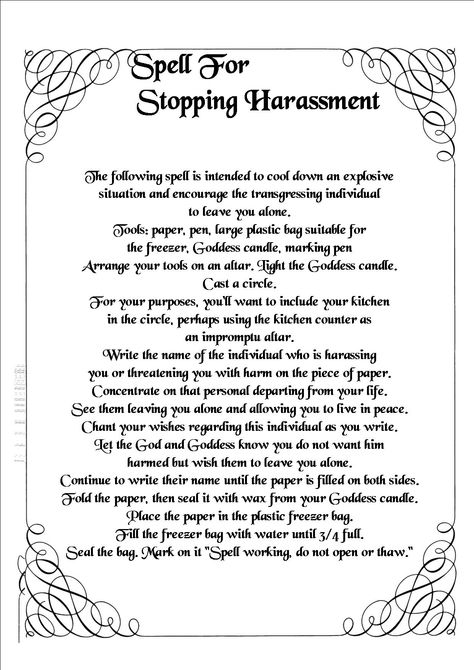 Stop Harrasment Spell, Karma Spell, Spells That Actually Work, Wicca Recipes, Halloween Spell Book, Banishing Spell, Hoodoo Spells, Charmed Book Of Shadows, Easy Spells