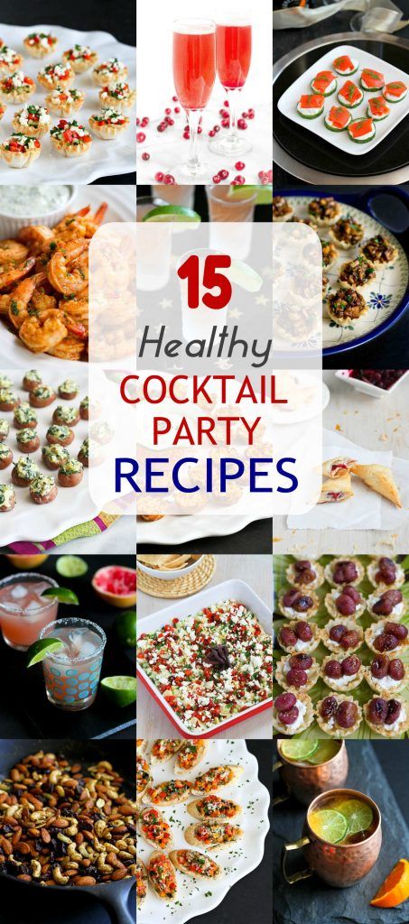 15 Healthy Cocktail Party Recipes Cocktail Party Recipes, Healthy Potluck, Healthy Cocktail Recipes, Cocktail Party Appetizers, Healthy Restaurant Food, Phyllo Cups, Healthy Party Food, Cocktail Party Food, Cocktail Appetizers