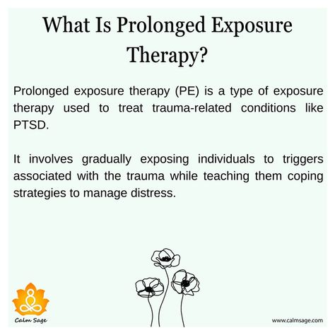 Guide-Me: What Is Prolonged Exposure Therapy For PTSD? Prolonged Exposure Therapy, Exposure Therapy, Post Traumatic, Online Therapy, Cognitive Behavioral Therapy, Behavioral Therapy, Medical Advice, Coping Skills, Emotional Health