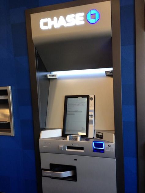 New Chase Bank ATM Control Interface Neon District, Atm Bank, Bank Atm, Atm Cash, Chase Bank, Scammer Pictures, New Technology Gadgets, Money Market, Sleepover Activities