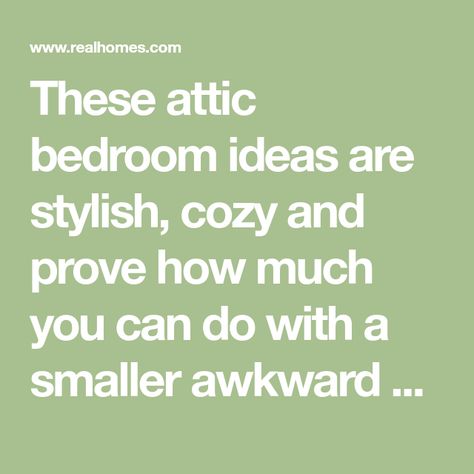 These attic bedroom ideas are stylish, cozy and prove how much you can do with a smaller awkward space... Gallery Wall Images, Attic Bedroom Ideas, Plywood Walls, Mirror Display, Dado Rail, Attic Bedrooms, Attic Spaces, Bedroom Images, Bold Wallpaper