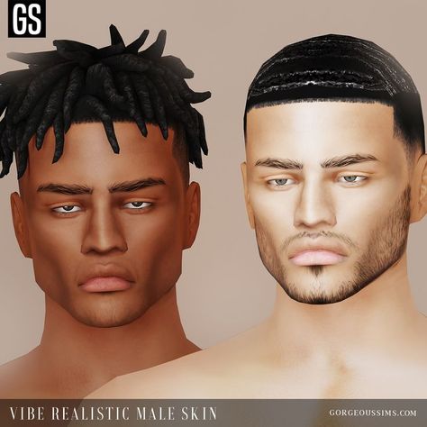 Vibe Male Skin FREE DOWNLOAD CC

Realistic alpha HQ skin overlay for dark skinned men. Suitable for medium dark, tan & dark skin tones for male sims (arab, latino, black, mixed, etc.). Classic defined body with abs and detailed ears, hands. Male Cc Skin, Dark Skinned Men, Skin Overlay, Male Sims, Sims 4 Piercings, The Sims 4 Skin, Free Sims 4, Sims 4 Body Mods, Sims 4 Cc Skin