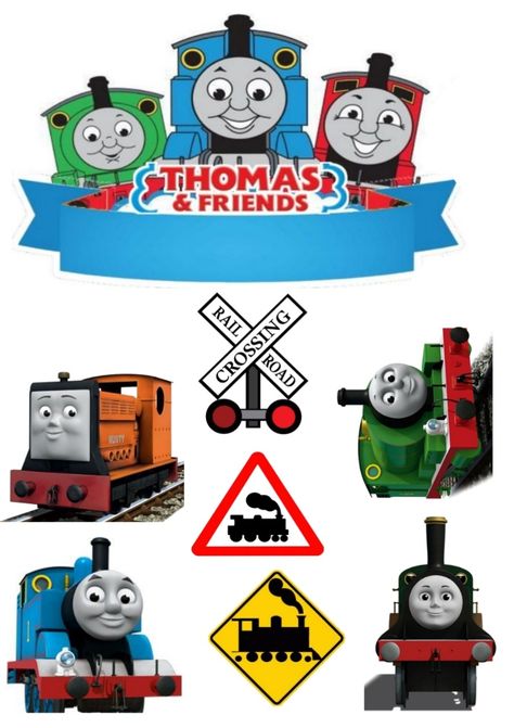 Thomas Train Cake Topper Printable, Thomas And Friends Cake Topper Printable, Thomas And Friends Cake Topper, Thomas And Friends Printable, Topper Thomas, Thomas And Friends Birthday Party, Thomas N Friends, Thomas And Friends Cake, Avengers Cake Topper