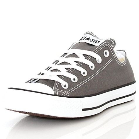 Converse Women's Chuck Taylor All Star Low Top (8 B(M) US, Charcoal) >>> Be sure to check out this awesome product affiliate link Amazon.com Low Top Converse, Shoe Inspiration, Converse Sneakers, Converse Chuck Taylor All Star, Womens Converse, Shoe Store, Chuck Taylor Sneakers, Fashion Sneakers, Chuck Taylor All Star