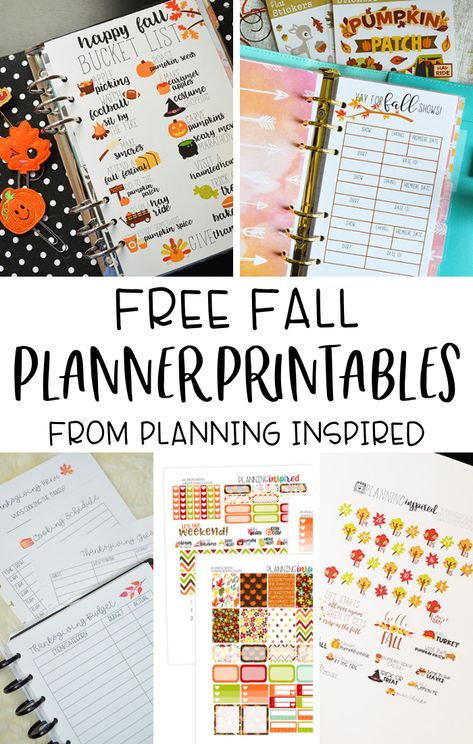 Fall Bucket List Printable, Bloom Planner, Fall Planning, Fall Planner Stickers, Fall Planner, Thanksgiving Planner, Recollections Planner, Weekly Planner Free, To Do Planner