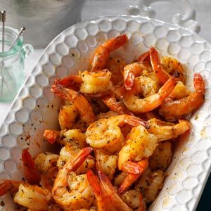 Party Shrimp Recipe from Taste of Home -- shared by Kendra Doss of Colorado Springs, Colorado Party Shrimp, Cooked Shrimp, Shrimp Appetizers, Culture Food, Shrimp Dishes, Shrimp Recipe, Thanksgiving Appetizers, How To Cook Shrimp, Linguine