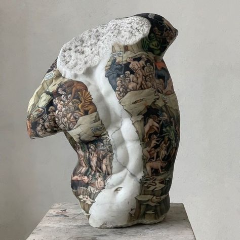 Ancient Statues, Graffiti Font, Modern Tattoos, Marble Statues, Popular Art, Marble Sculpture, Portrait Sculpture, Symbolic Tattoos, Italian Artist