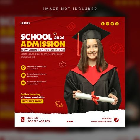 -Let's Talk About Your Project- EMAIL; Brandas444@gmail.com WHATSAPP: +923122118233 #Freepik #Post #Social #Banner #Flyer #Template #Poster #Design #Templates #Advertisement # Media #Feed College Banner, Social Media Campaign Design, School Advertising, Free Social Media Templates, College Poster, Motion Graphics Typography, Poster Design Layout, Flyers Design, Flyer Design Inspiration