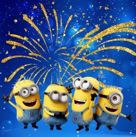 Minions New Year, Minion Stickers, Minion Christmas, La Banana, Minion Movie, Cute Minions, Minions Wallpaper, Minions Despicable Me, Despicable Me