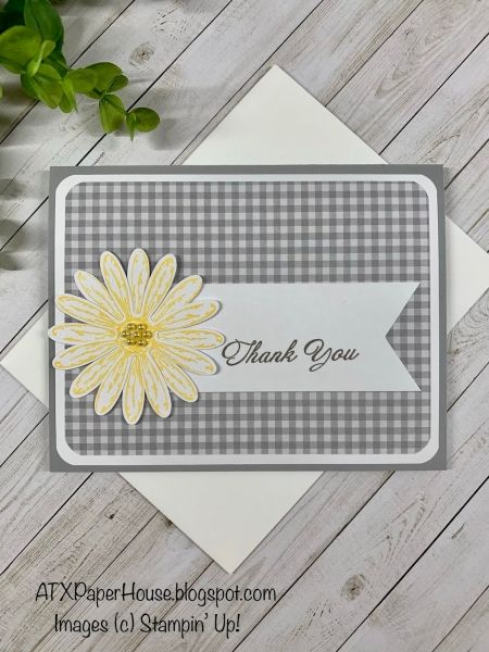 Flower Combos, Gingham Background, Acetate Cards, Mary Fish, Dandelion Wishes, Gratitude Cards, Stampin Pretty, Cards Easy, Daisy Cards