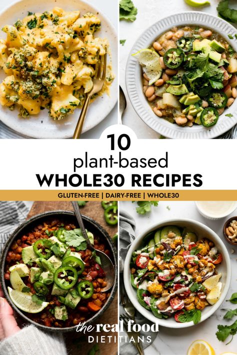 Whole 30 Vegetarian, Whole 30 Vegan, Whole30 Vegan, Plant Based Protein Sources, Plant Based Meal Planning, Whole Foods Vegan, Whole 30 Meal Plan, Plant Based Recipes Dinner, Plant Based Soups