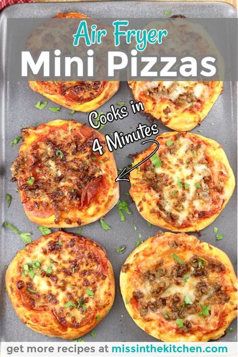 Air Fryer Mini Pizzas, Mini Pizza Recipes, Asparagus Recipes, Recipes Oven, Air Fried Food, Air Fryer Oven Recipes, Air Fry Recipes, Mini Pizzas, Air Fryer Dinner Recipes