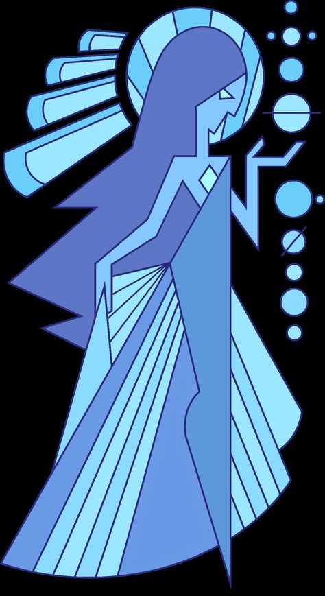 Steven Universe Stained Glass Art, Steven Universe Diamonds Mural, Steven Universe Diamond Murals, Blue Diamond Pearl Steven Universe, Blue Diamond Mural, Steven Universe Figures, Blue Diamond Steven Universe, Lapis Lazuli Steven Universe, Steven Universe Wallpaper