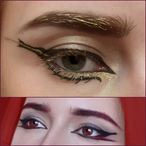 Seth Ennead Makeup, Anubis Makeup, Anubis And Seth, Seth And Anubis, Seth Anubis, Ennead Seth, Makeup Inspiration, Halloween Face, Face Makeup