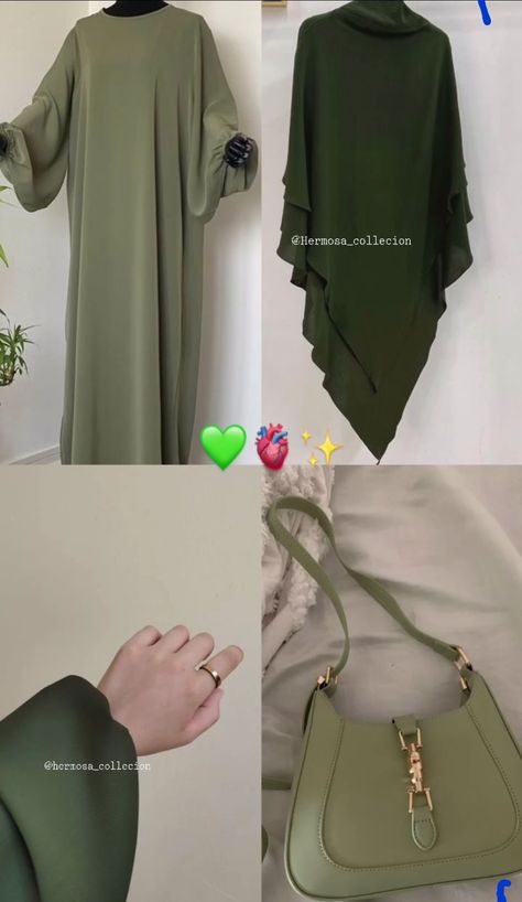 Green Hijabi Aesthetic, Mode Niqab, Islamic Modest Fashion, Modest Outfits Muslim, Muslimah Fashion Casual, Stile Hijab, Modesty Outfits, Modest Fashion Hijab, Muslim Outfits Casual