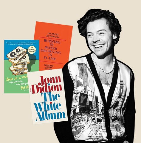 Harry Styles Book Recommendations, Harry Styles Aesthetic Pictures, Harry Styles Reading, Harry Core, The White Album, Desktop Background Pictures, Magical Thinking, Recommended Books To Read, Harry Styles Pictures