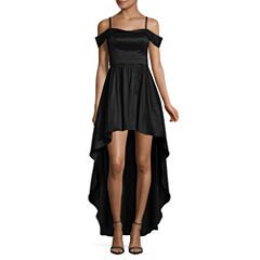 B. Darlin Sleeveless Off the Shoulder Hi Low Party Dress-Juniors Black High Low Dress, Formal Dress Black, 8th Grade Formal, Dream Prom Dress, Jcpenney Dresses, Smart Dresses, Dream Prom, Smart Dress