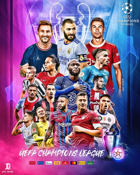 UEFA CHAMPIONS LEAGUE on Behance Liverpool Football Club Players, Champions League Poster, Champions League 2015, Football Player Drawing, Bayer Munich, Liverpool Premier League, Iptv Smarters, Lionel Messi Barcelona, Neymar Football