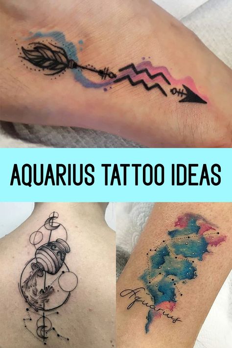 Aquarius Tattoo Ideas, About Aquarius, Random Sketches, Aquarius Tattoo, Star Tattoo Designs, Sibling Tattoos, Zodiac Sign Tattoos, Zodiac Tattoos, Forearm Tattoo Women