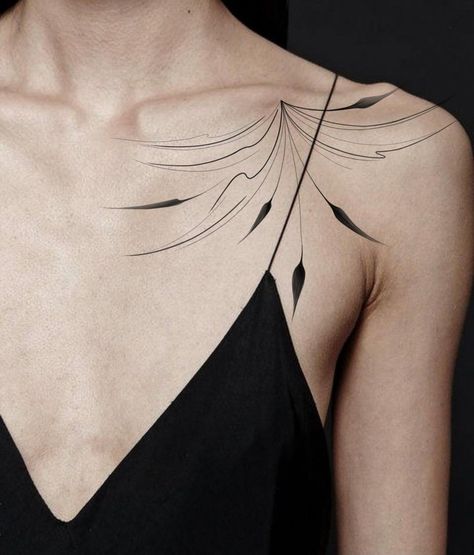 Center Chest Tattoo Female, Center Chest Tattoo, Collarbone Tattoo, Chest Tattoo Female, Tattoo Female, Collar Bone Tattoo, Abstract Tattoo, Chest Tattoo, Tattoos For Women