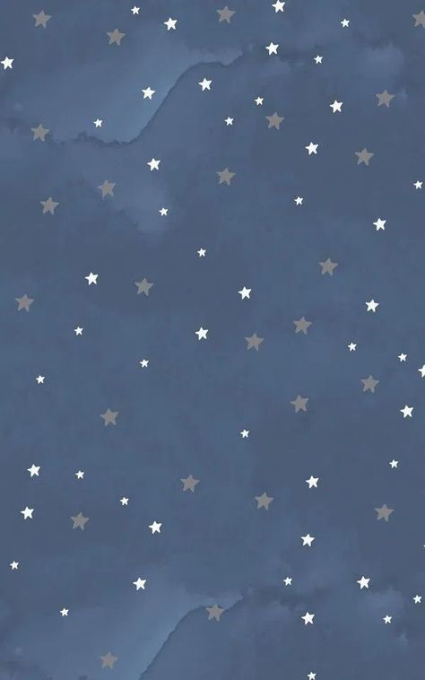 Wallpaper Mural, The Sky, Starry Night, Mural, Stars, Silver, Blue, White