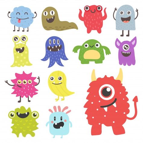 Bacteria Cartoon, Cute Monsters Drawings, Doodle Monster, Creative Drawings, Character Design Cartoon, Face Cute, Monster Drawing, Alien Character, Cute Alien