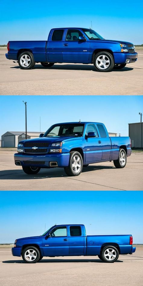 2003 Chevrolet Silverado 1500 SS Extended Cab 2005 Chevy Silverado, 2003 Chevy Silverado, Blue Truck, Pickups For Sale, Extended Cab, Chevrolet Trucks, Gmc Trucks, Chevrolet Silverado 1500, Chevy Silverado