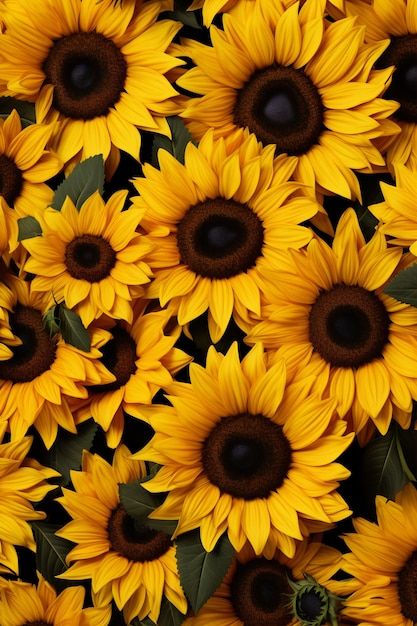 Foto gratuita girasoles generados por ai | Free Photo #Freepik #freephoto #plantas-flores #girasol #flores #flores-girasoles Sunflower Background, Sunflowers Background, Free Photo, Color Combos, Flower Power, Photography Poses, Sunflower, Mural, Wallpapers