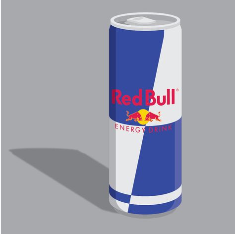 Redbull Can Drawing, Red Bull Drawing, Redbull Energy Drink, Dinosaur Head Wall Mount, Senior Year Fun, Dinosaur Head, Airplane Drawing, Bull Art, Grad Party Decorations