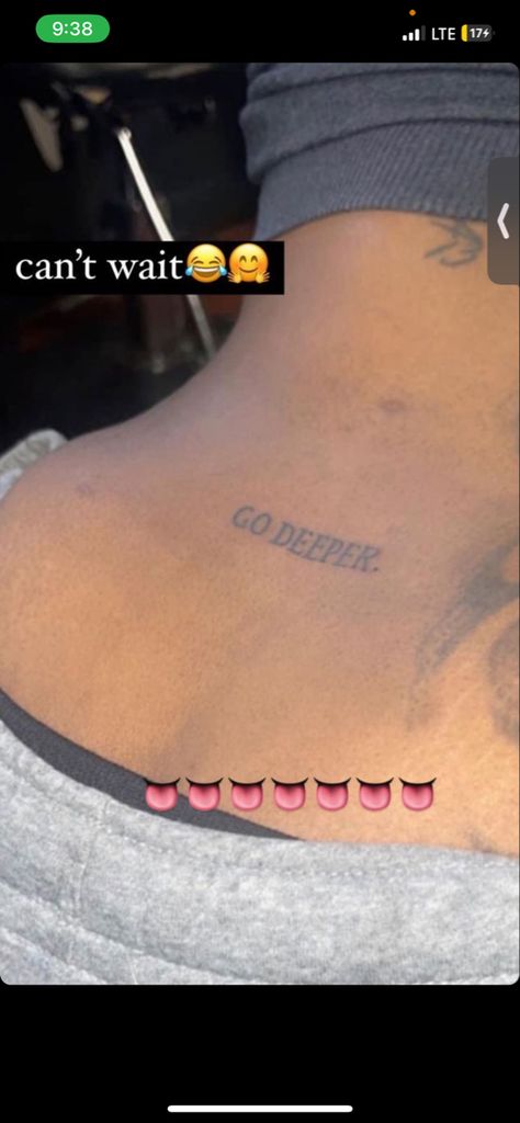 Baddie Aesthetic Tattoo Ideas, Pretty Thigh Tattoos Black Women, Summer Walker Tattoos Ideas, Mini Tattoos Black Women, Expect The Unexpected Tattoo, Neck Tattoos For Black Women, Calf Tattoos For Black Women, Go Deeper Tattoo, Back Dermals With Tattoo