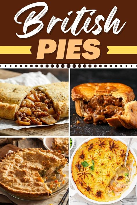 British Pub Pies, English Pork Pie, British Cheese Pie, Curry Meat Pie, British Crockpot Recipes, British Apple Pie, British Chicken Pie, British Hand Pies, British Pie Recipes