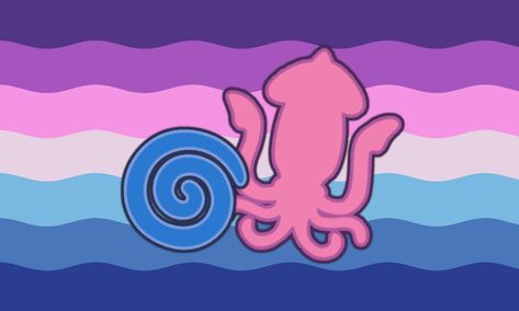 Xenogenders Flags, Xeno Hoard, Xenogender Hoard, Water Creatures, Gender Flags, Lgbtq Flags, Sea Animal, Pride Flags, Sea Animals