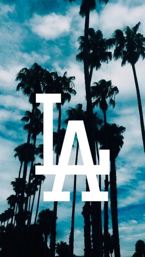 My World Homs — wallpapers-okay: LA Dodgers logo /requested by... Dodgers Wallpaper, La Dodgers Logo, Los Angeles Dodgers Logo, Dodgers Logo, Los Angeles Dodgers, Palm Trees, Iphone Wallpaper, Trees, Angeles