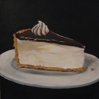 Kellie Hill   ACRYLIC Art Food Drawing, Cheesecake Drawing, Illustration Art Food, Marian Hill, Painting Food, Painting A Day, Food Illustration Art, Cheesecake Cupcakes, Food Painting