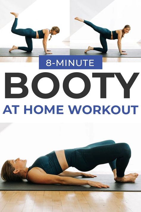 Home Workouts Without Weights, Glute Workout No Squats, No Squat Glute Workout, Butts Workout, January Workouts, Exercise Without Weights, Glutes At Home, Postpartum Workout Plan, Leg Workout At Home