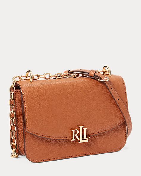 Leather Madison Crossbody Bag Ralph Lauren Purses, Brown Accessories, Ralph Lauren Bags, Ralph Lauren Leather, Leather Cross Body Bag, Handbag Heaven, Cute Purses, Leather Cross, Purse Accessories