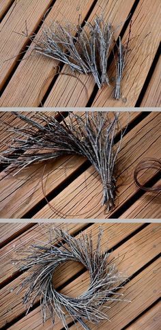 Diy Twig Wreath, Julkransar Diy, Wire Coat Hangers, Dekoratívne Vence, Twig Crafts, Small Wreath, Twig Art, Deco Nature, Small Wreaths