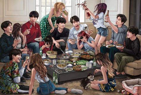 sa on Twitter: "this is the most y/n photo i've ever seen… " Gf Fanart, Bts Girlfriends, Fanart Bts, Bts Art, Memes Bts, Bts Girl, Bts Imagine, Apa Aja, Bts Chibi