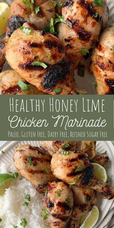 Healthy chicken marinade Chicken Marinade For The Grill, Lime Chicken Marinade, Lime Marinade For Chicken, Healthy Chicken Marinade, Grilled Chicken Marinade, Honey Lime Chicken, Chicken Marinade Recipes, Healthy Chicken Recipes Easy, Healthy Honey