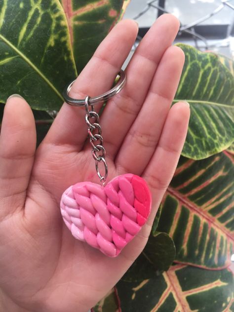 Handmade polymer clay keychain. . #smallbusiness #handmadewithlove #vocalforlocal #keychain #business Diy Keychain From Clay, Keychain Made Of Clay, Simple Clay Keychain, Mseal Clay Keychain, Cute Clay Keychains Easy, Diy Clay Keychain For Him, Mouldit Clay Crafts, Easy Clay Keychains, Molded Clay Art Keychain