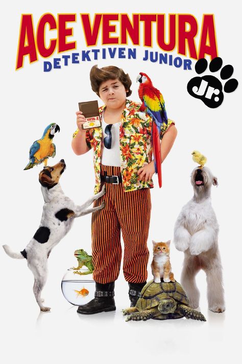 Ace Ventura, Jr.: Pet Detective (2009) Detective Movies, Ace Ventura Pet Detective, Pet Detective, Ace Ventura, Tv Series Online, Popular Tv Series, Men In Black, Jim Carrey, Baby Panda