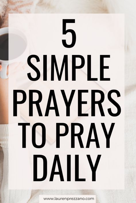 Learn five simple prayers to pray daily | prayer for today | prayer scriptures | Prayer Quotes Daily Prayer Mornings Bible Readings, Daily Prayer For Family, Daily Prayer For Strength, Prayers For Beginners, Praying Scripture, Daily Prayers, Daily Prayers Mornings, Daily Devotional Prayer, Spiritual Questions